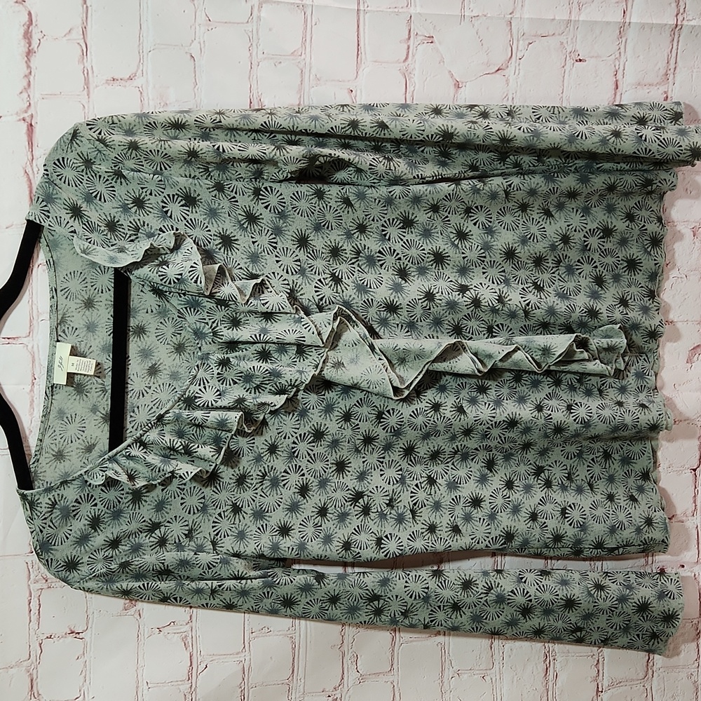 J.JILL Ruffle Front Top